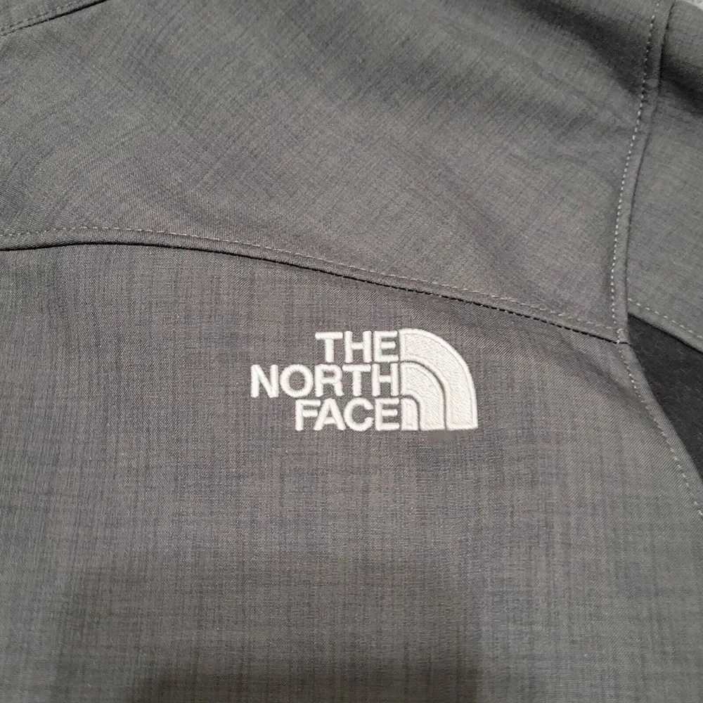 The North Face Men's Apex Jacket Mens M Softshell Faux‎ Fur Lined Gray Black